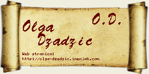 Olga Džadžić vizit kartica